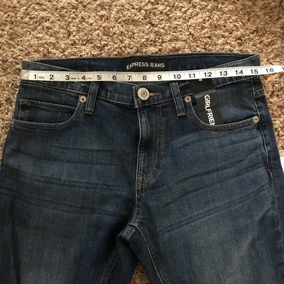 2/$45 | Express High Waisted Cropped Jeans - Picture 6 of 6